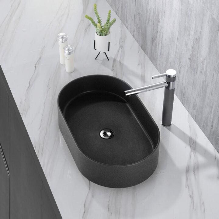 Durable granite wash basin