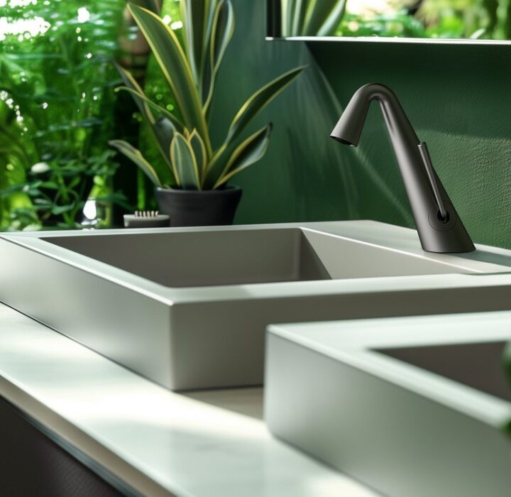 Counter top bathroom faucet