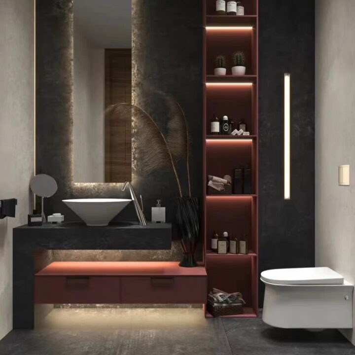 Counter top bathroom faucet